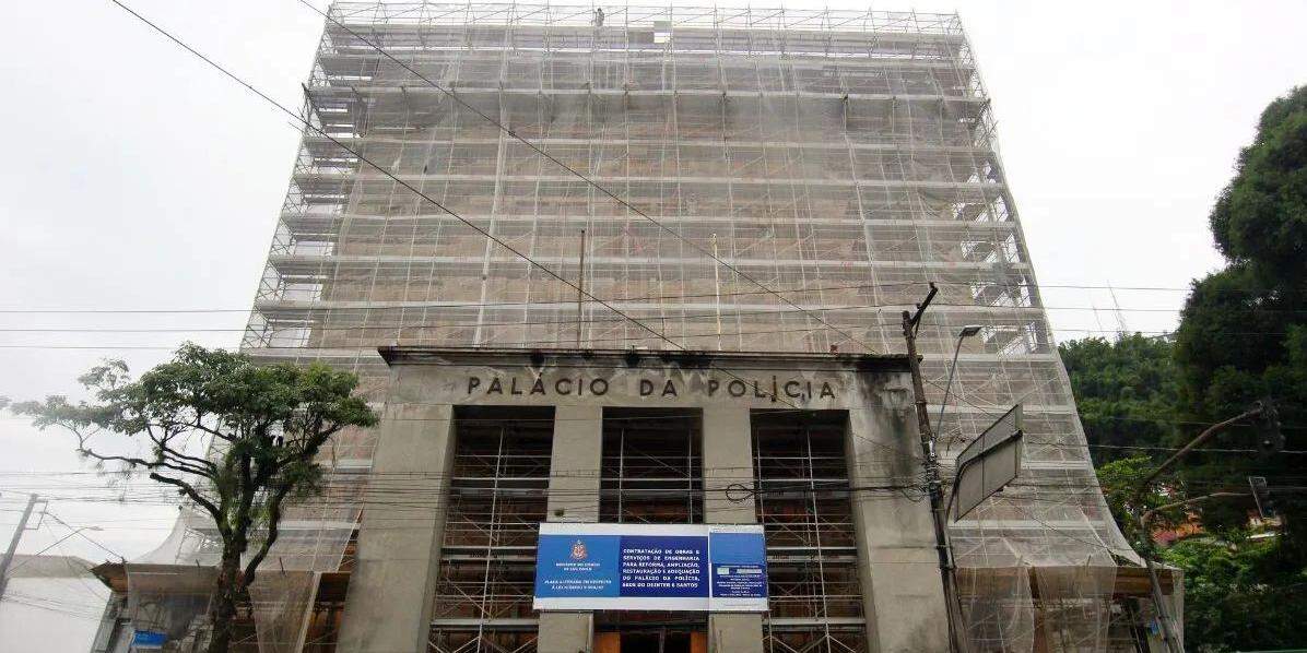 Palácio da Polícia de Santos será entregue após estado crítico e mais de três anos de obras