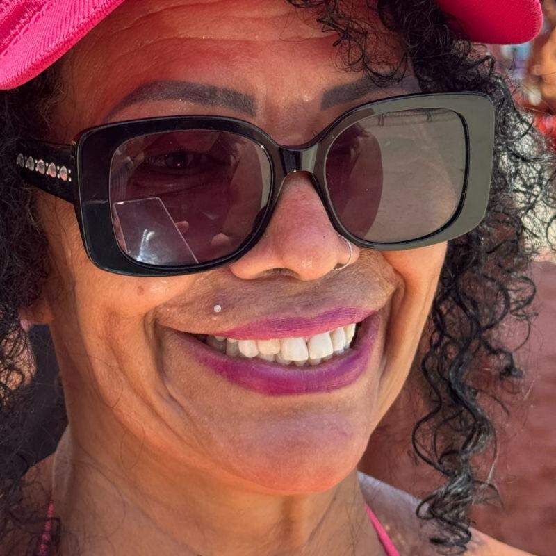 A diarista Maria Luciene Rocha Santos era uma das mais animadas na aula de funcional