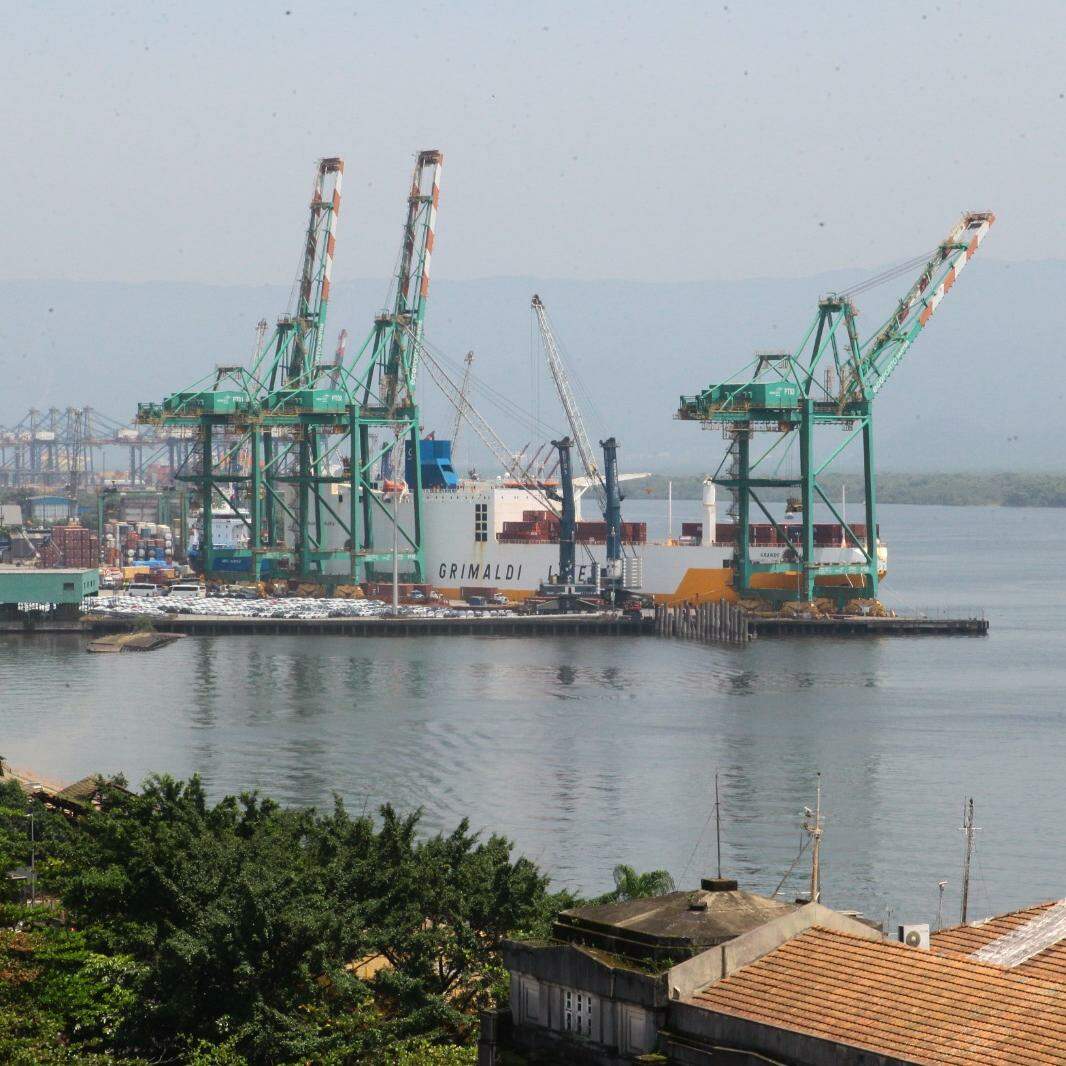 Area that will receive Tecon Santos 10, at the Saboó wharf: delay in the TCU’s decision fuels controversy and speculation surrounding the matter