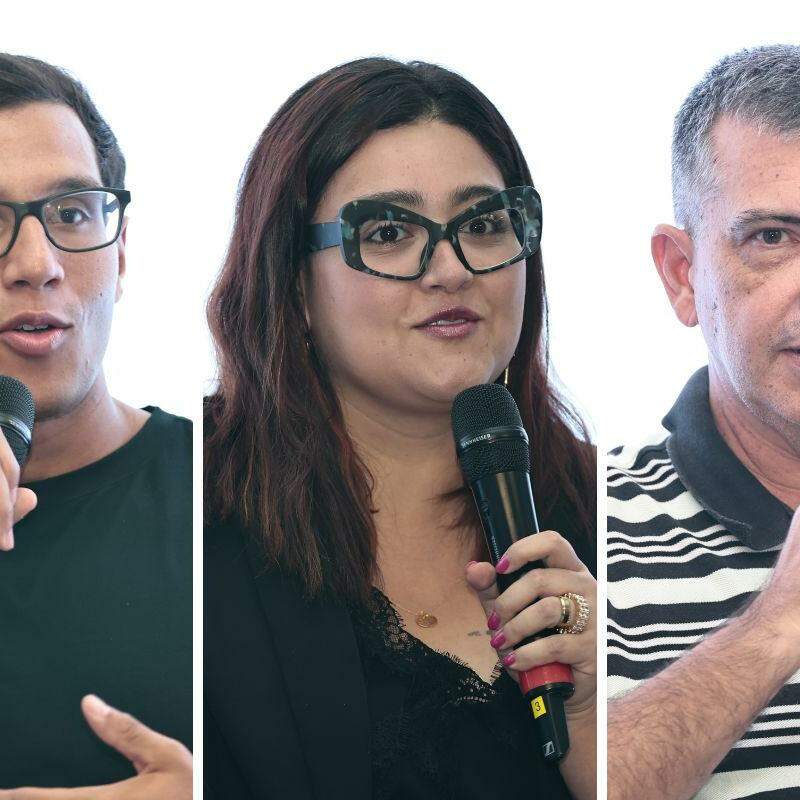 O treinador Lucas Pupo (à esquerda) descobriu na escola que era preciso mudar. Aryadne usou canetas e agora busca vencer ansiedade com exercícios. Denilson descobriu que a corrida é aliada importante da saúde