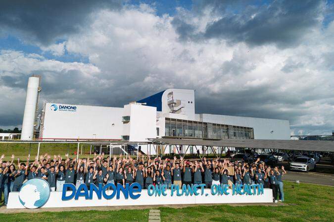 A empresa Danone também está com oportunidades para estágios em São Paulo e Poços de Caldas