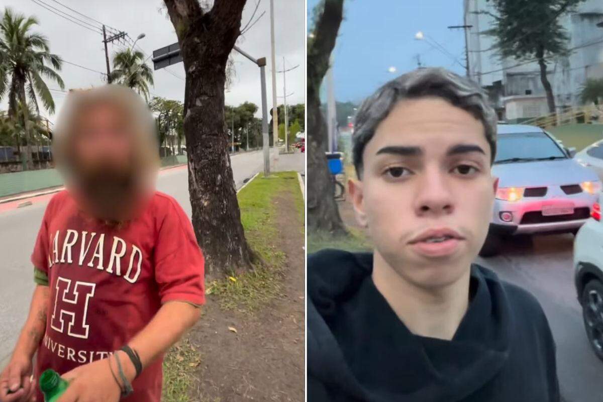Influenciador gravou momento da ameaça em Cubatão