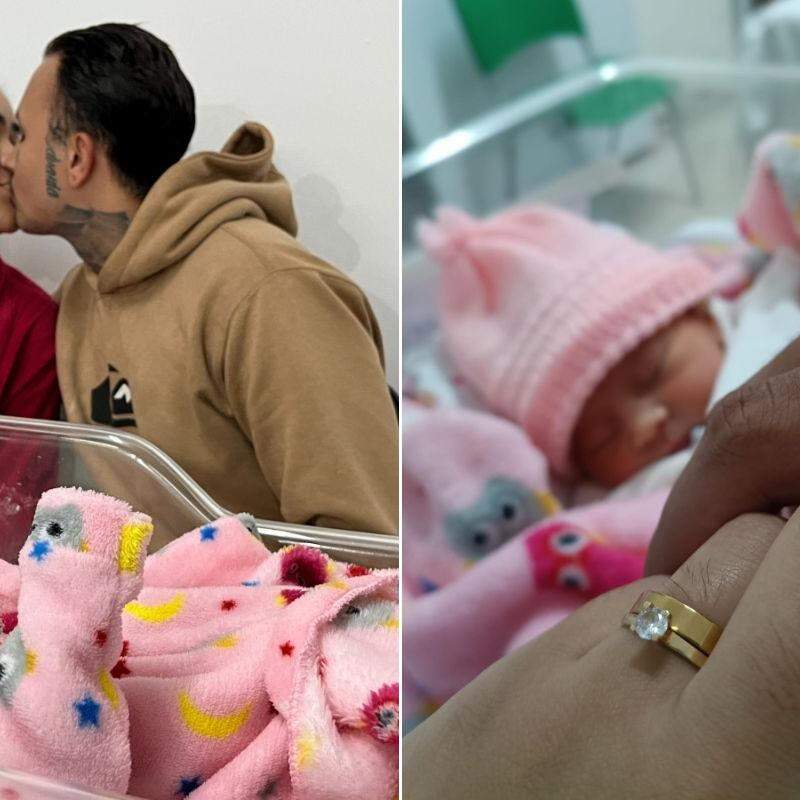 Heloísa aguardava a chegada da filha sem imaginar que viveria outro momento especial antes do parto
