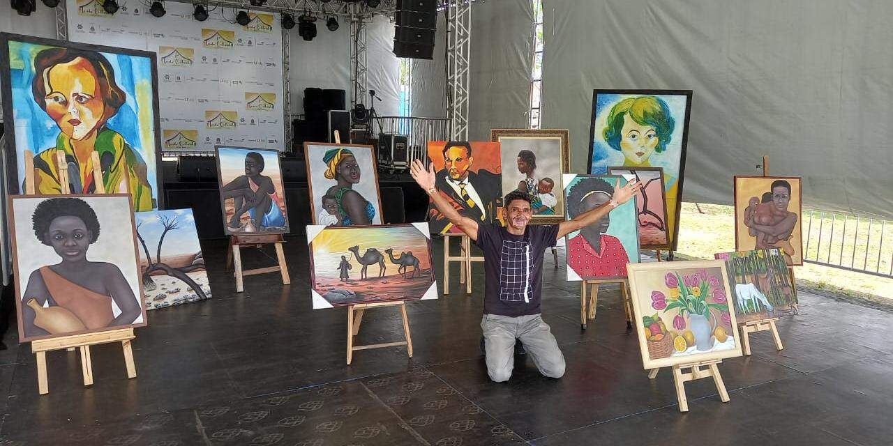 Josué também se dedica às artes plásticas