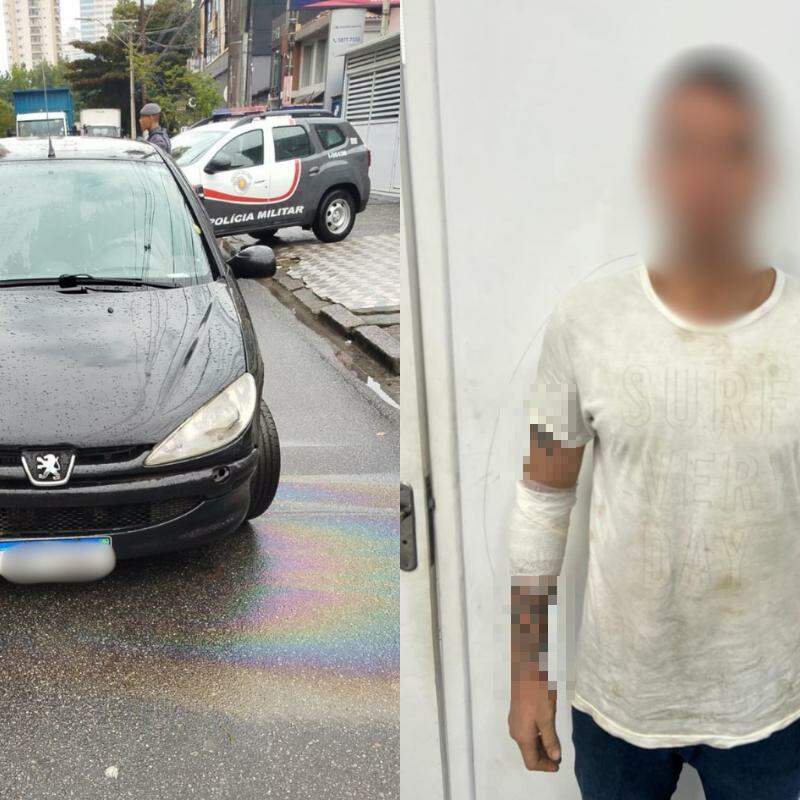 O veículo foi autuado por condução perigosa e recolhido ao pátio