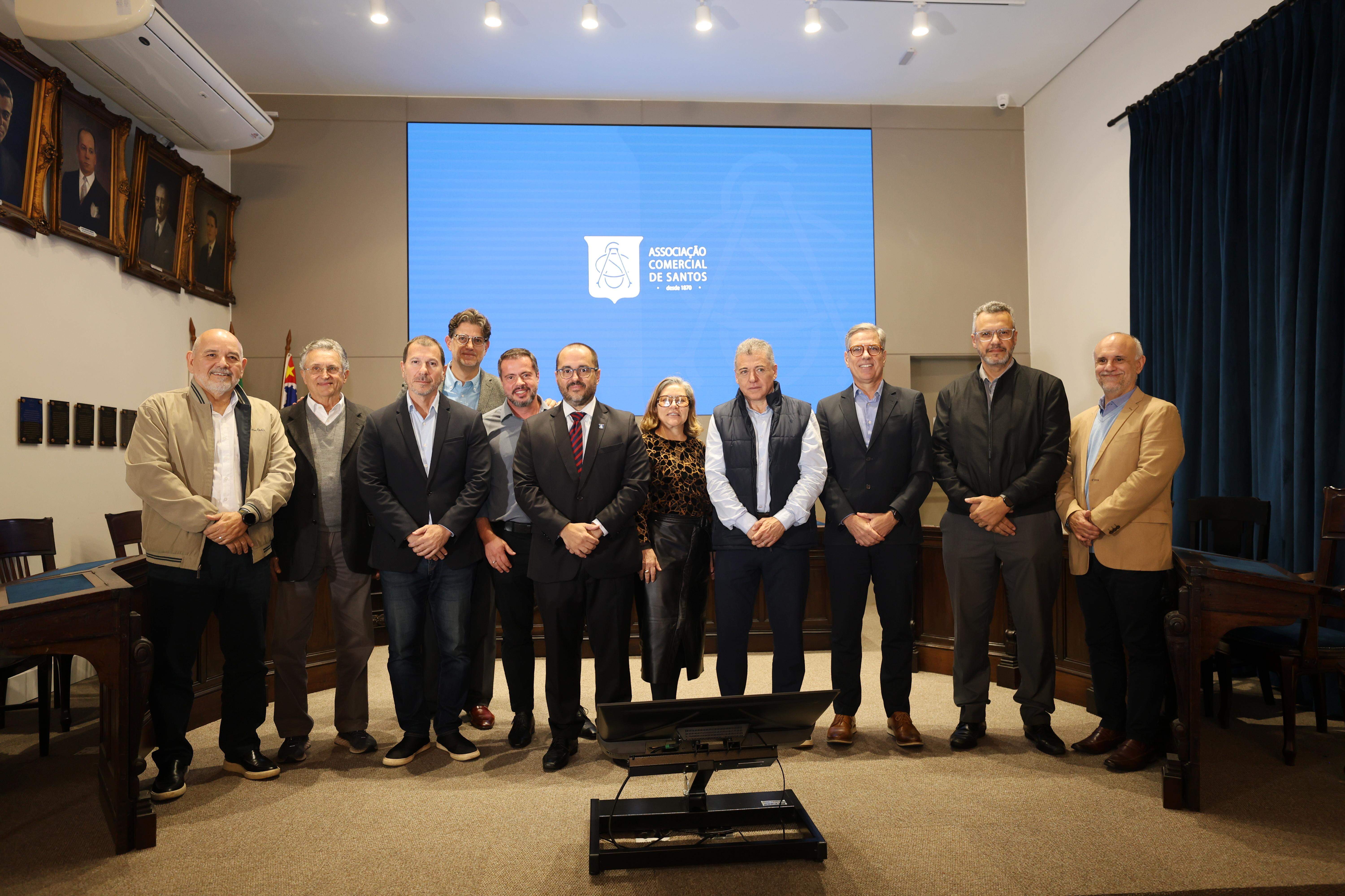 Nova diretoria da Associação Comercial de Santos terá gestão até 2029: casa aberta para todos os debates que ajudem a Baixada Santista