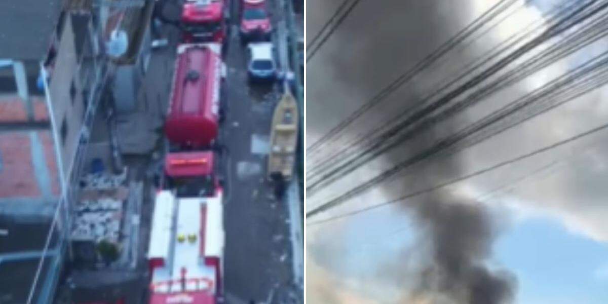 Fogo destruiu cerca de 10 moradias